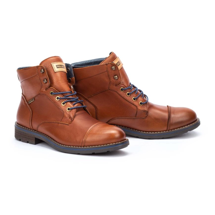 Men's Pikolinos YORK Ankle Boots Brown | NZ CQ79250